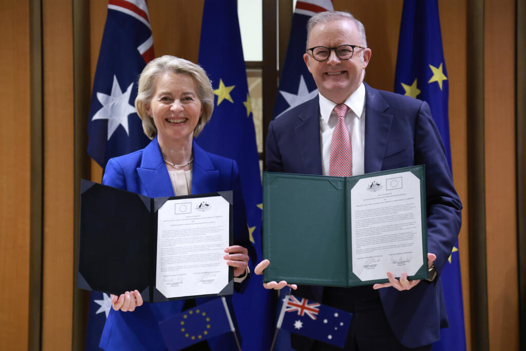 Australia, EU agree sweeping new trade pact eight years in the works