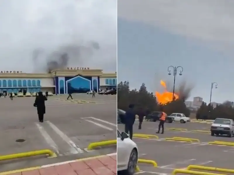 Iranian drones hit Azerbaijan airport, near school