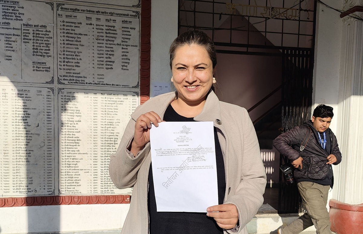 Actress Nisha Adhikari spent Rs 776,921 in Kathmandu-5 poll campaign