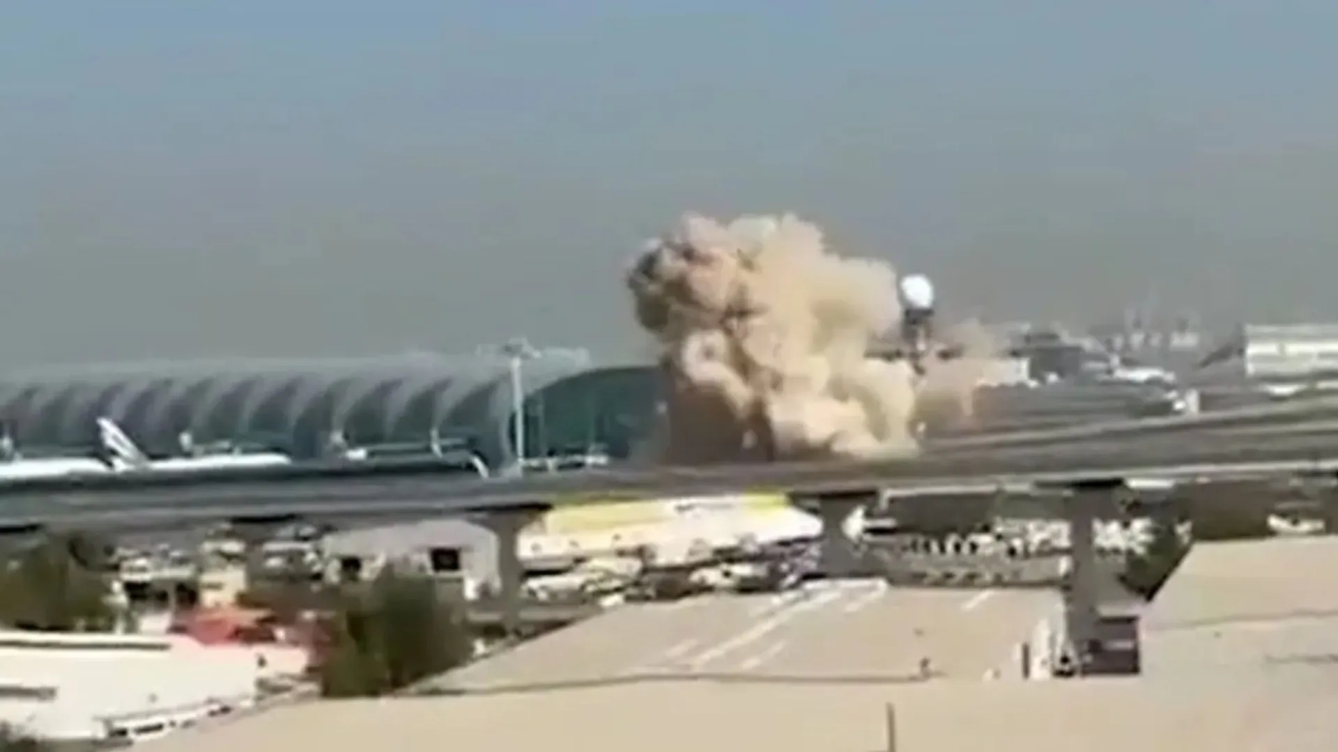 Drones fall near Dubai airport, ships hit as Iran presses on with attacks