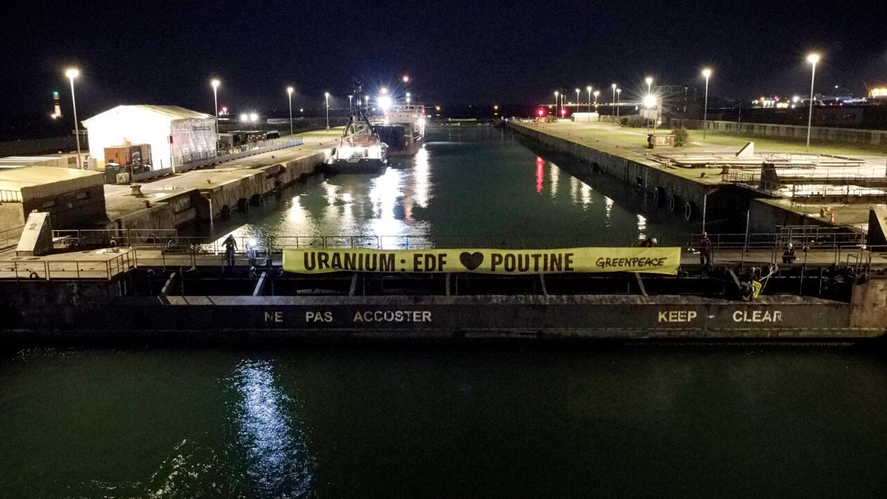 France arrests activists blocking ship over alleged Russia uranium links