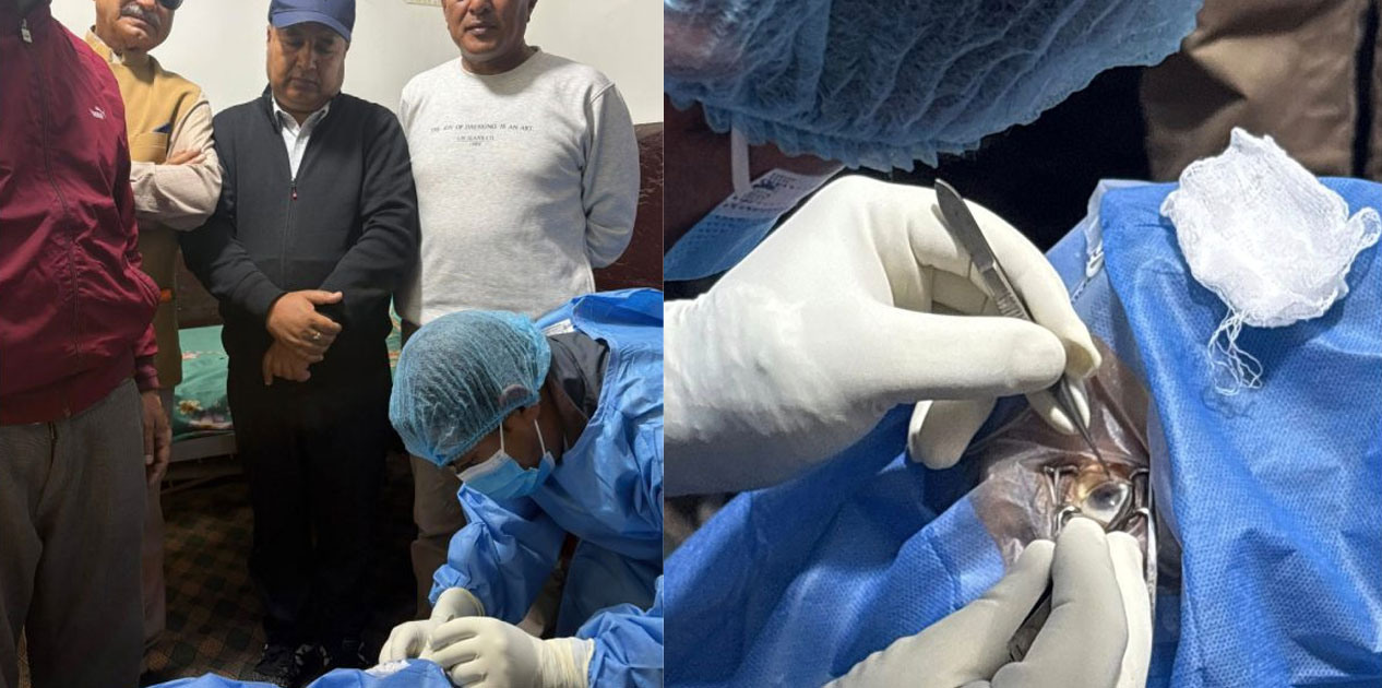 Eyes of Mohan Prasad Oli donated after death