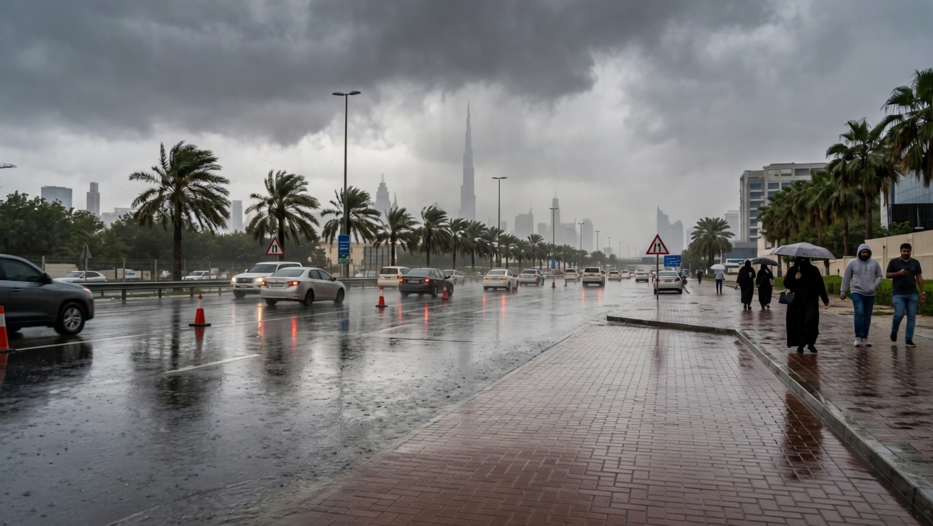 Heavy rain, thunderstorms disrupt transport across UAE