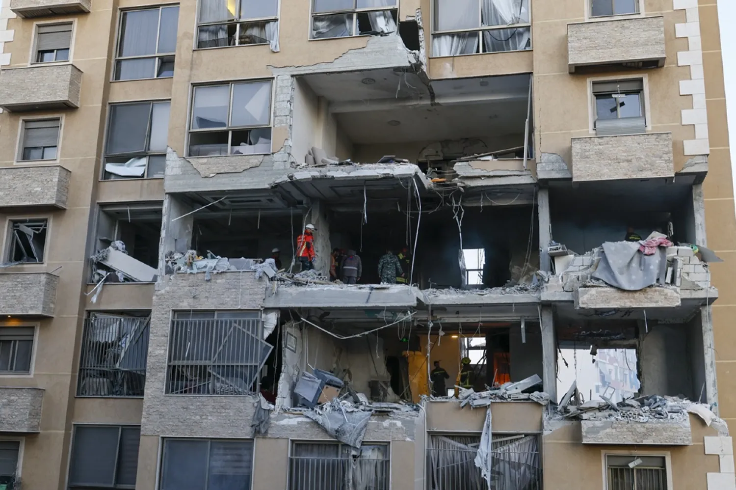 Israeli strikes hit Beirut neighbourhoods, apartment block