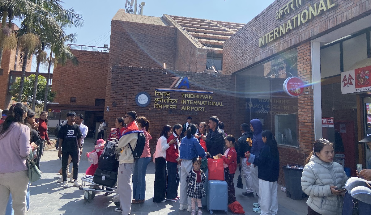 Separate desks for people of Nepali origin ar TIA