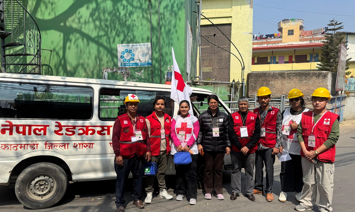 Red Cross first aid volunteers deployed at polling centers