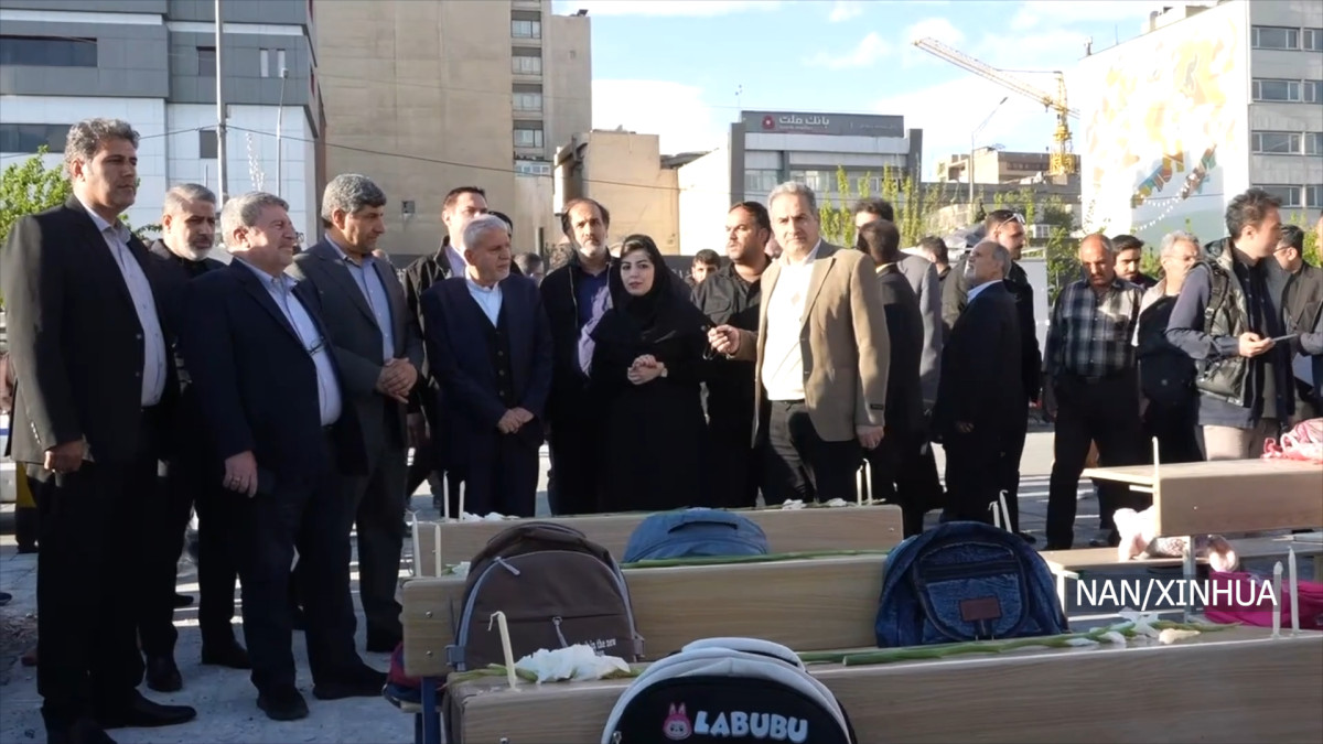 Minab School bombing: Memorial held for 175+ victims