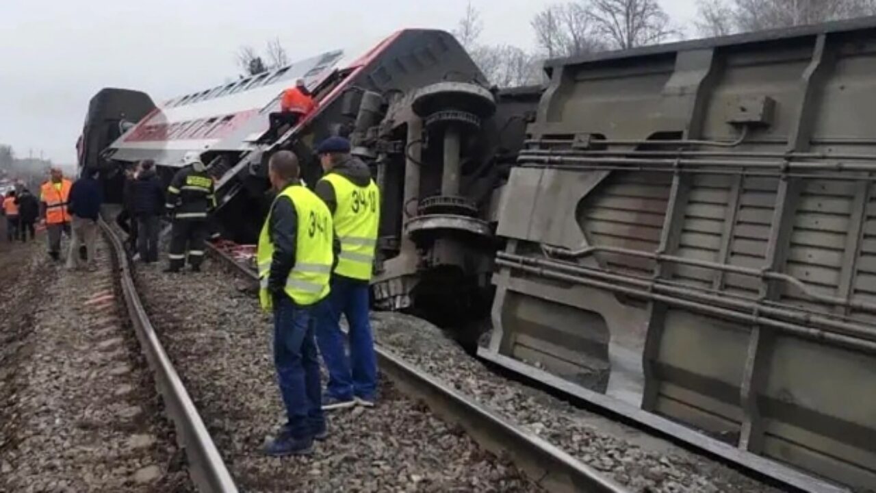 At least 22 injured after train derails in Russia
