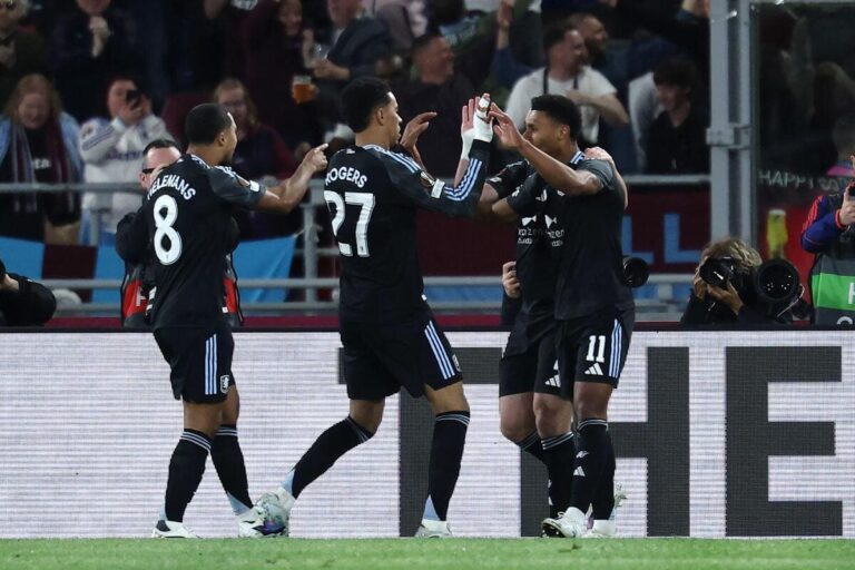 Aston Villa beat Bologna 3-1, close in on Europa semis