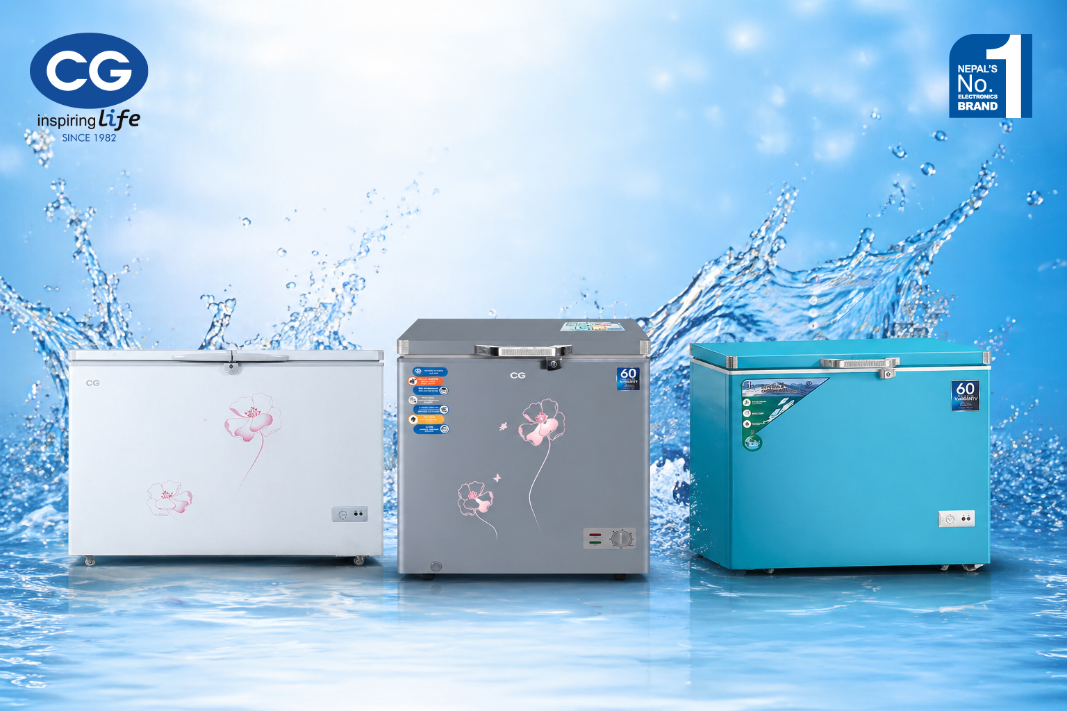 CG Chest freezers dominate Nepali market with 28 models & 5-year warranty