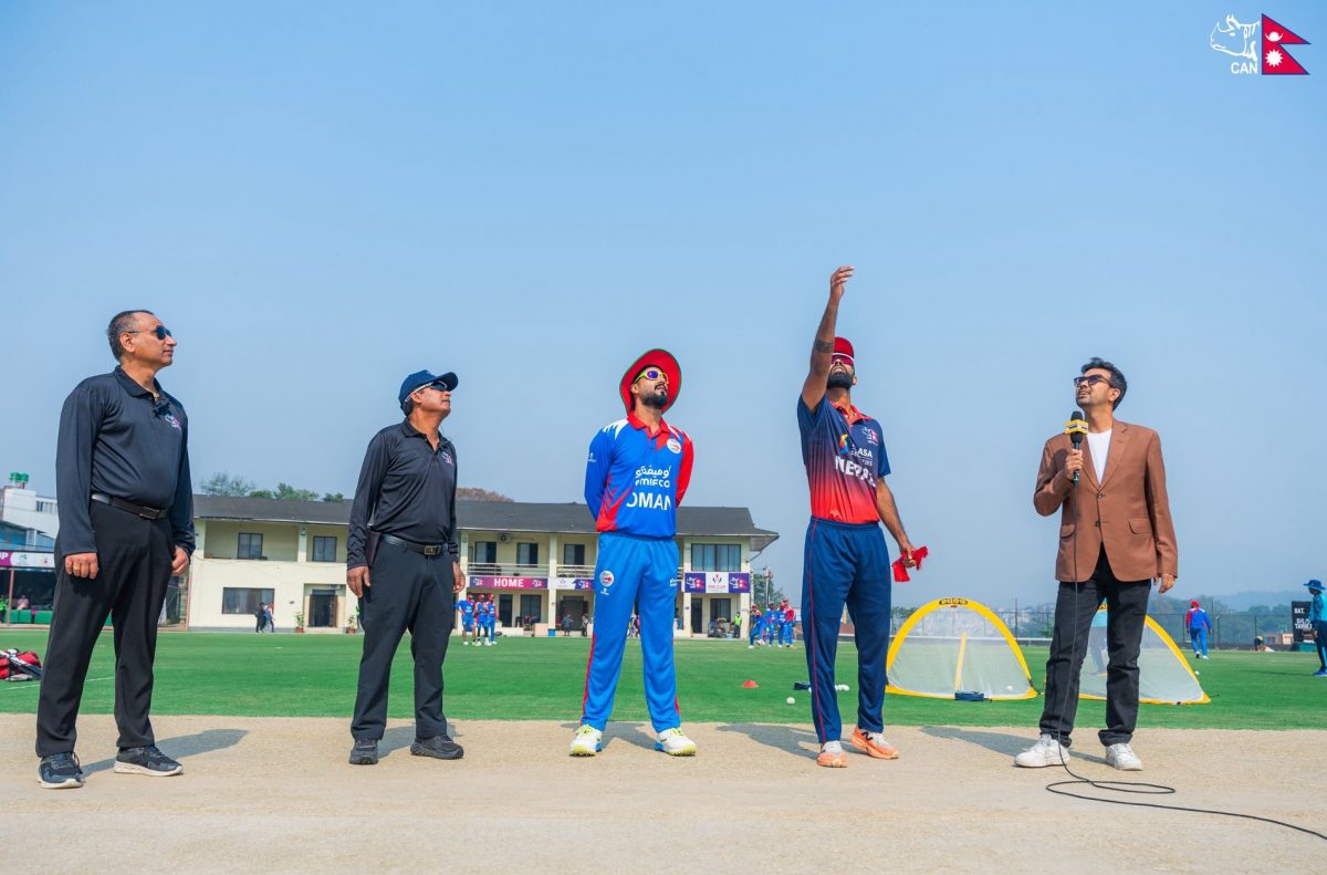 ICC World Cup League 2: Nepal vs Oman match begins