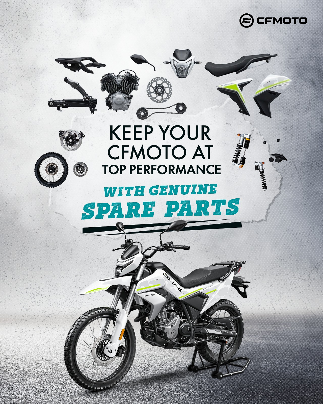 CFMOTO spare parts now available at reasonable prices with service facility across Nepal