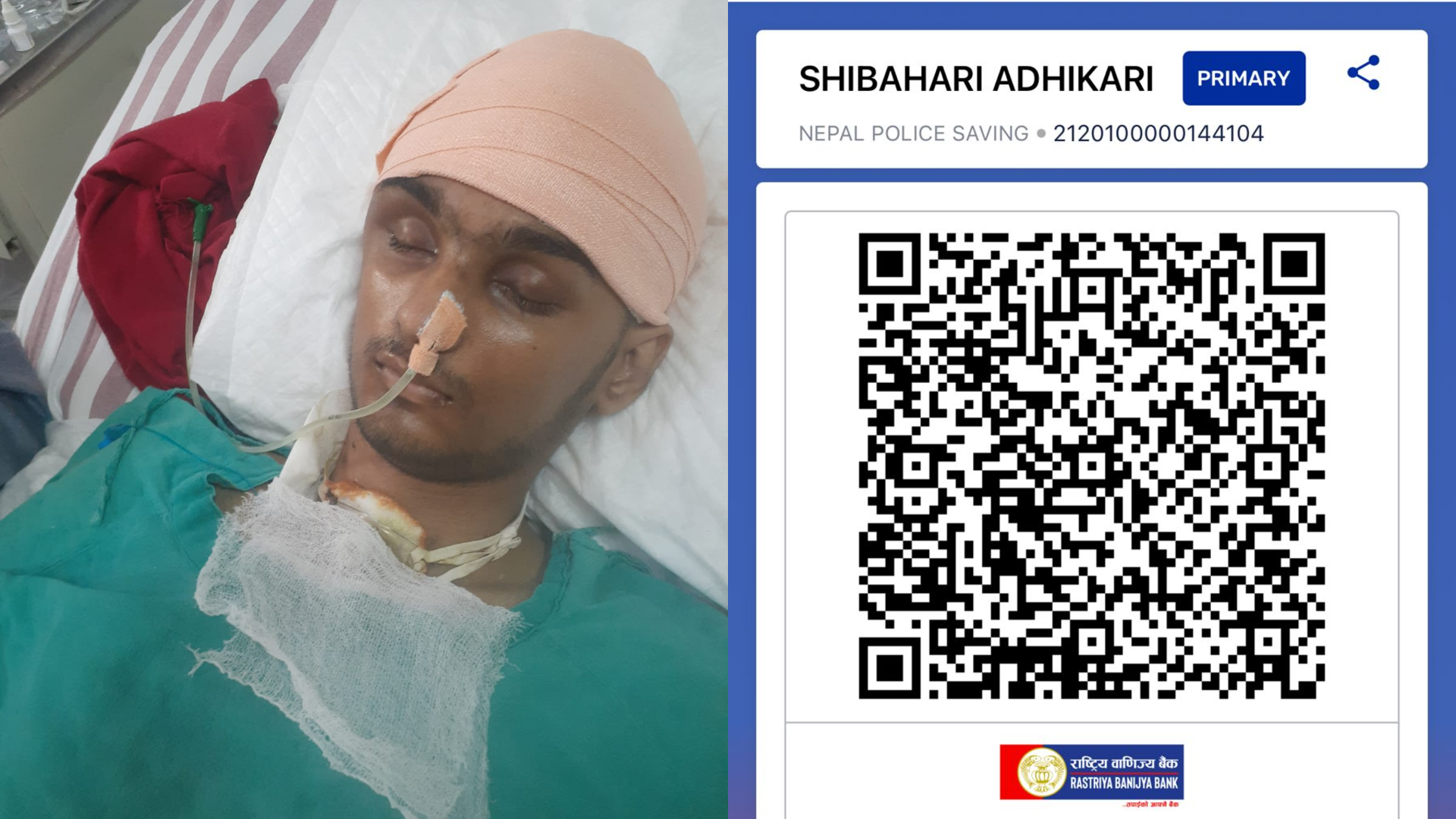 Krischal battles for life; urgent appeal for treatment support