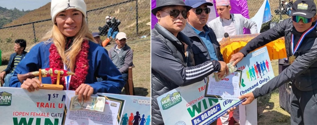 Mundum Trail Ultra Race-2082: Nirmala, Binod win titles