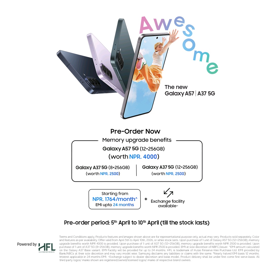 Samsung Nepal unveils Galaxy A57 5G & Galaxy A37 5G