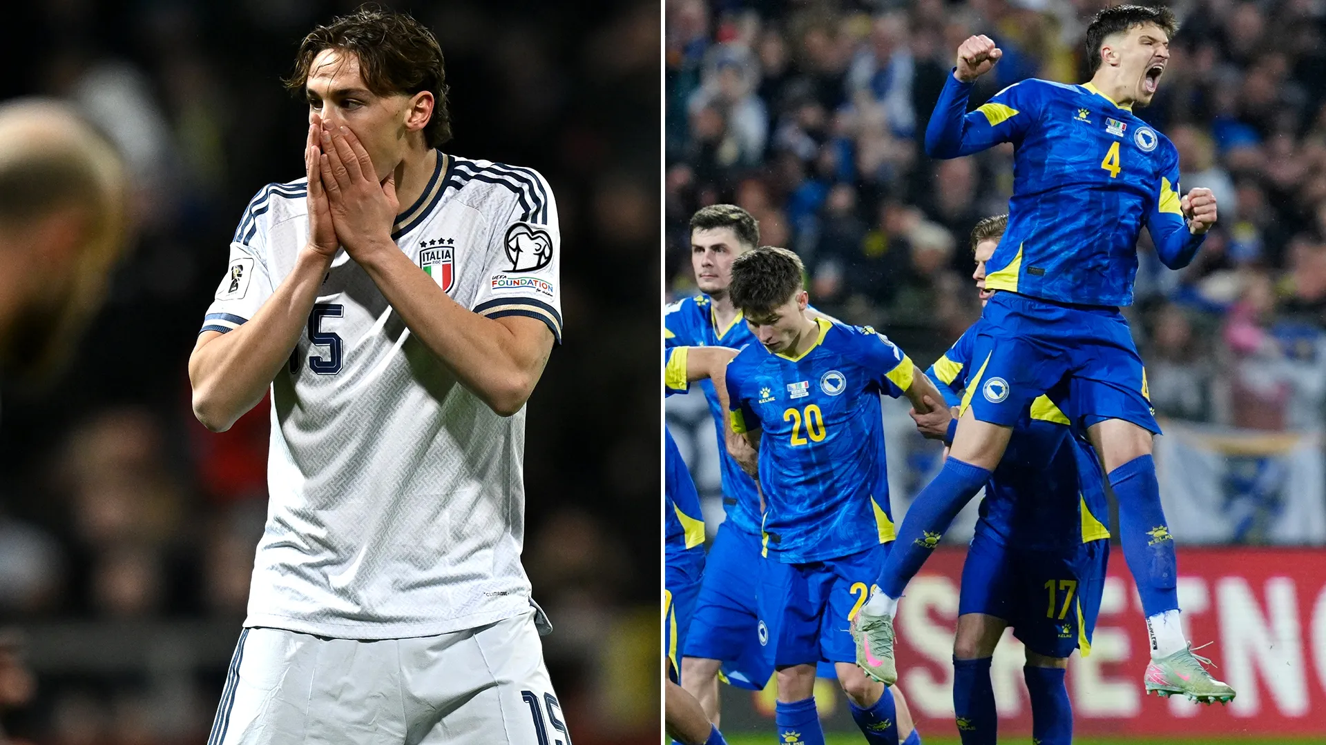 Italy crash out as Bosnia seal World Cup spot in shootout