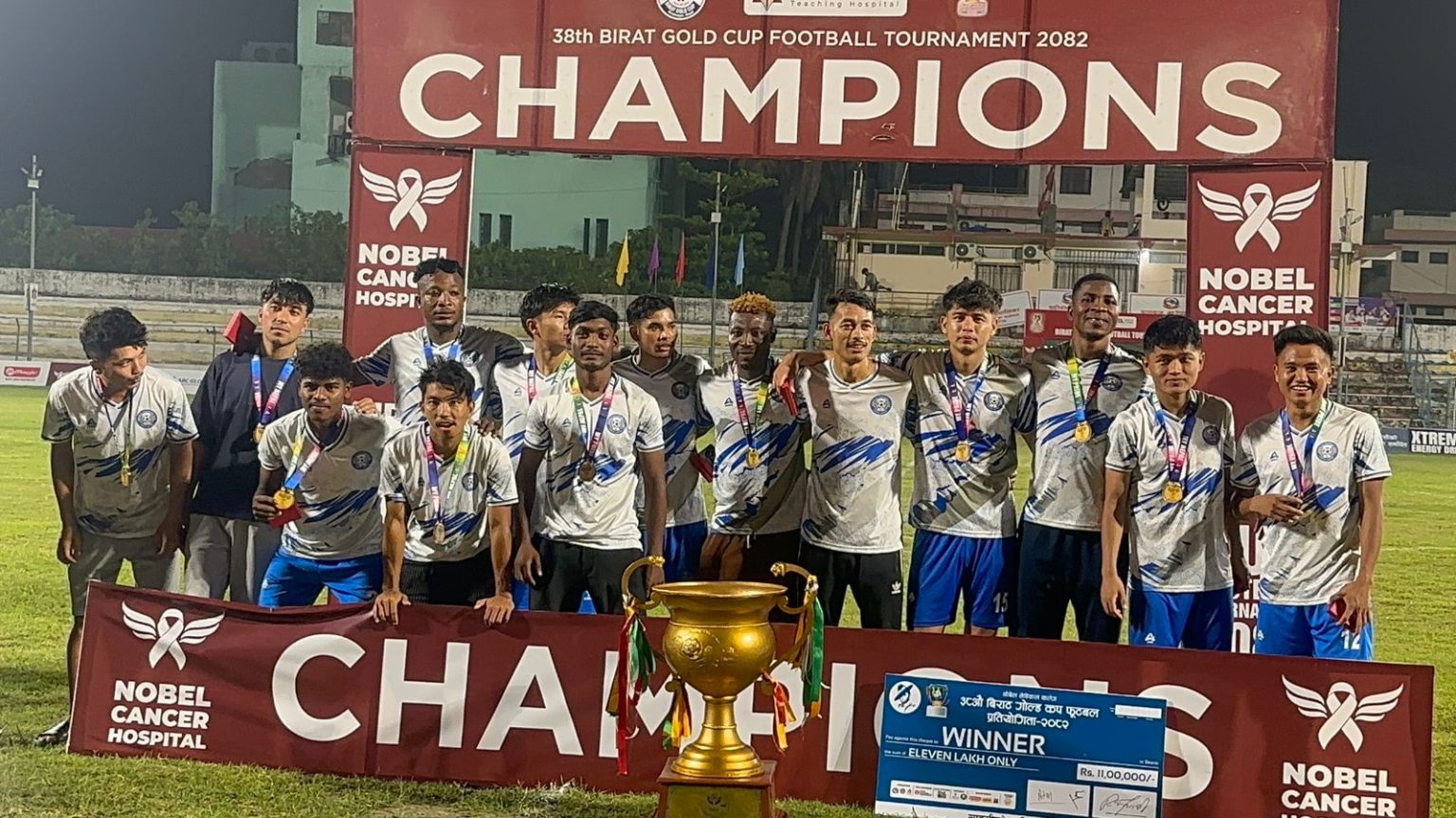 Jhapa 11 clinch ‘Nobel Birat Gold Cup’ title