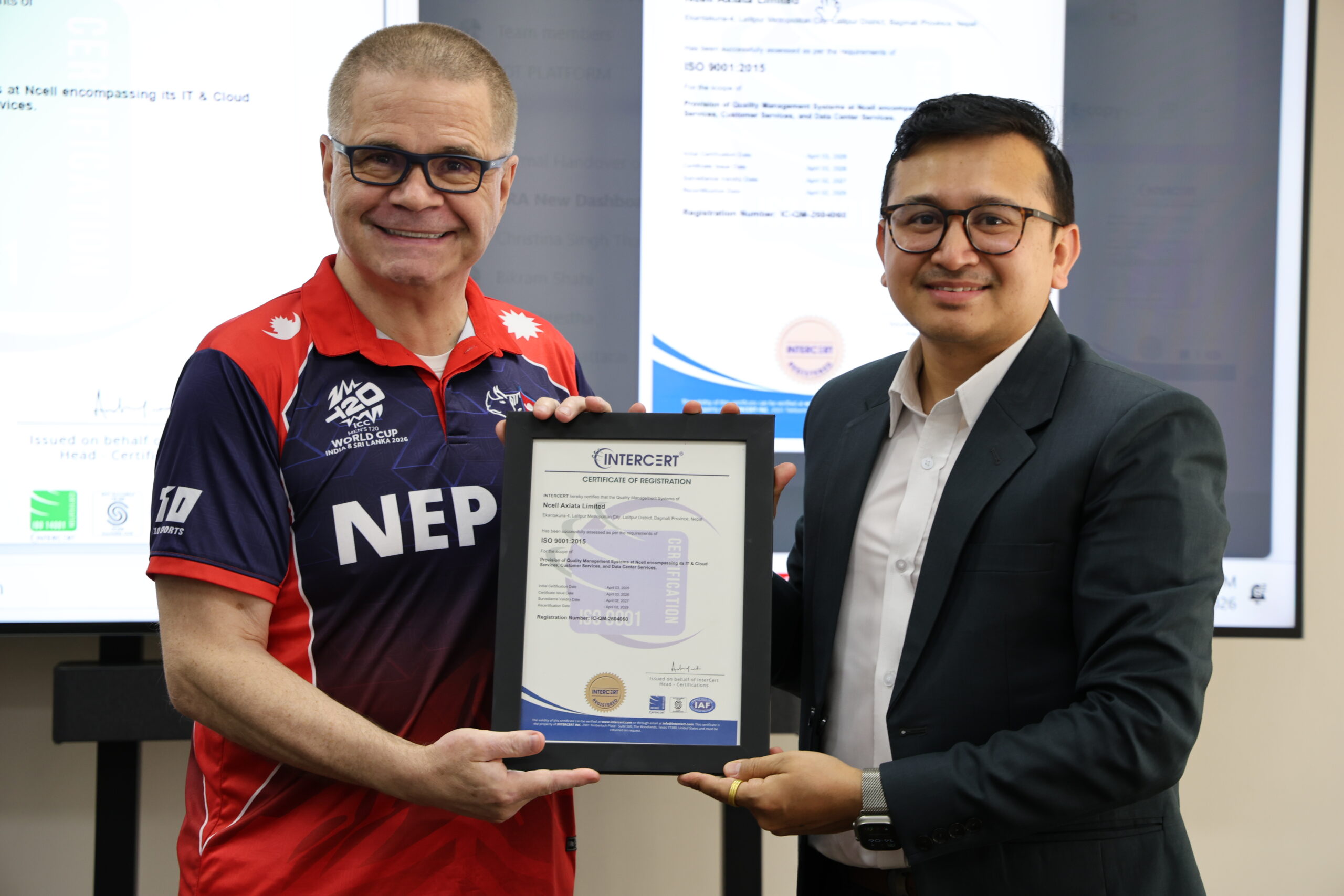 Ncell receives ISO 9001 & ISO 14001 certifications