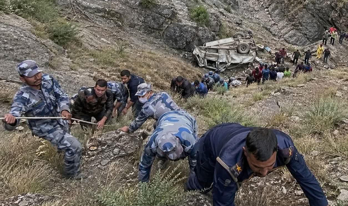 Rolpa jeep accident: Six of same family cremated