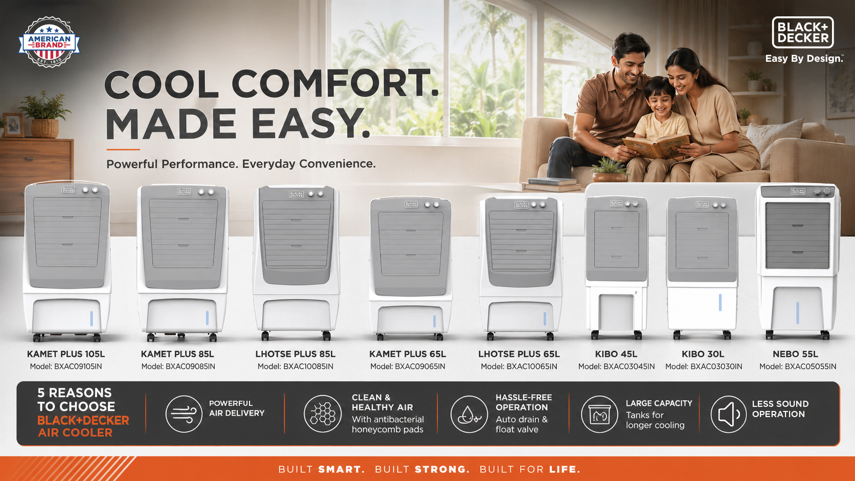 BLACK+DECKER introduces 8 air coolers