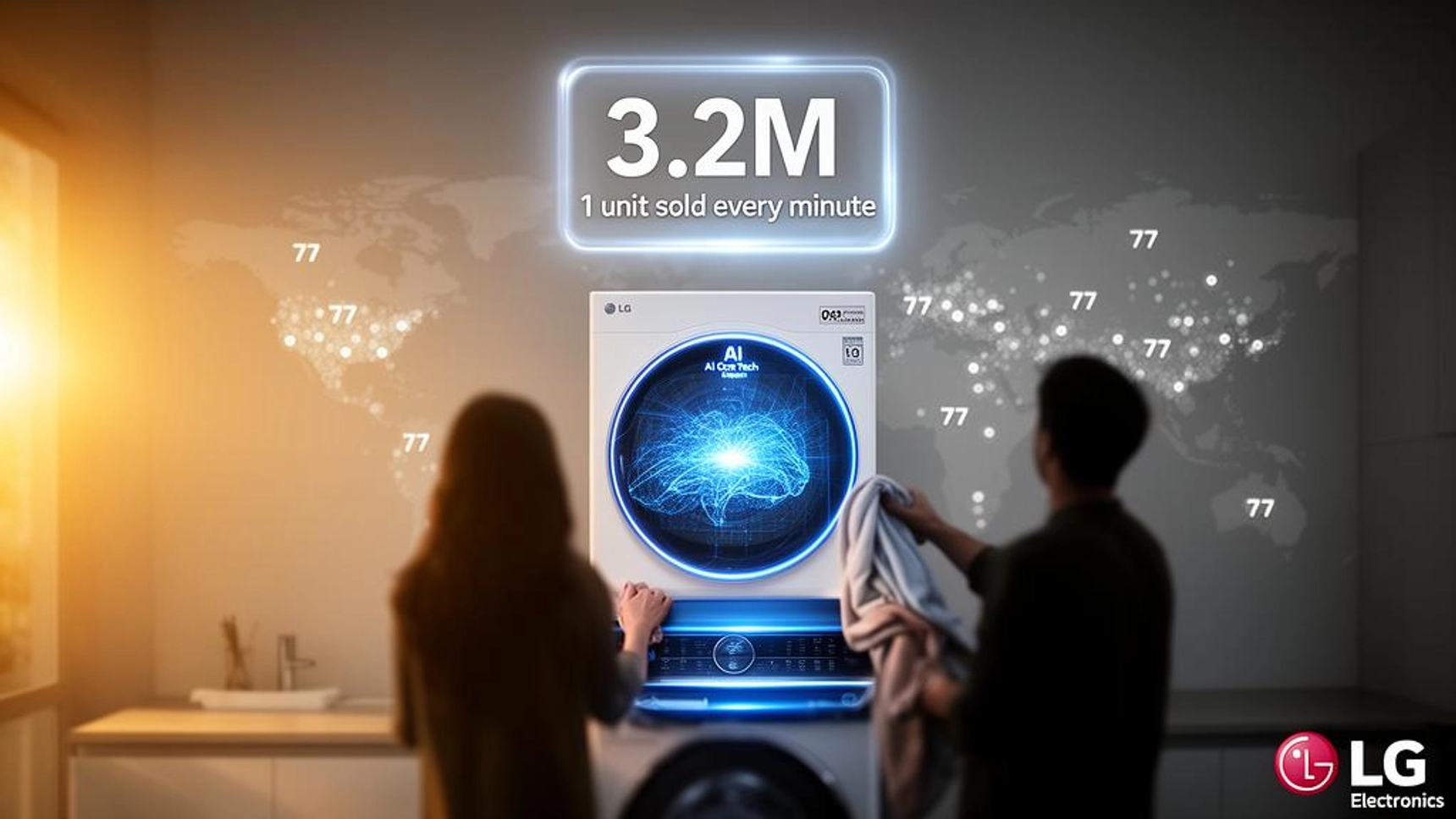 LG sells 3.2 million WashTower units worldwide