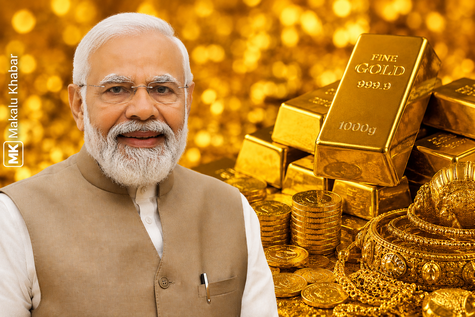 Narendra Modi urges Indians to cut gold buying