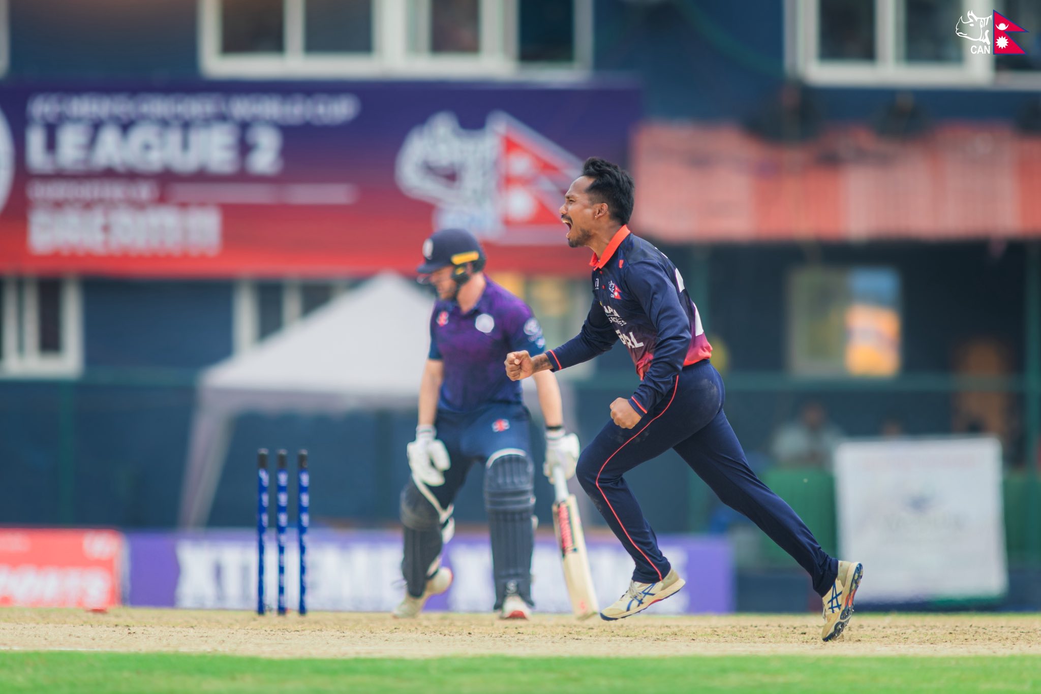 Scotland set 195-run target against Nepal