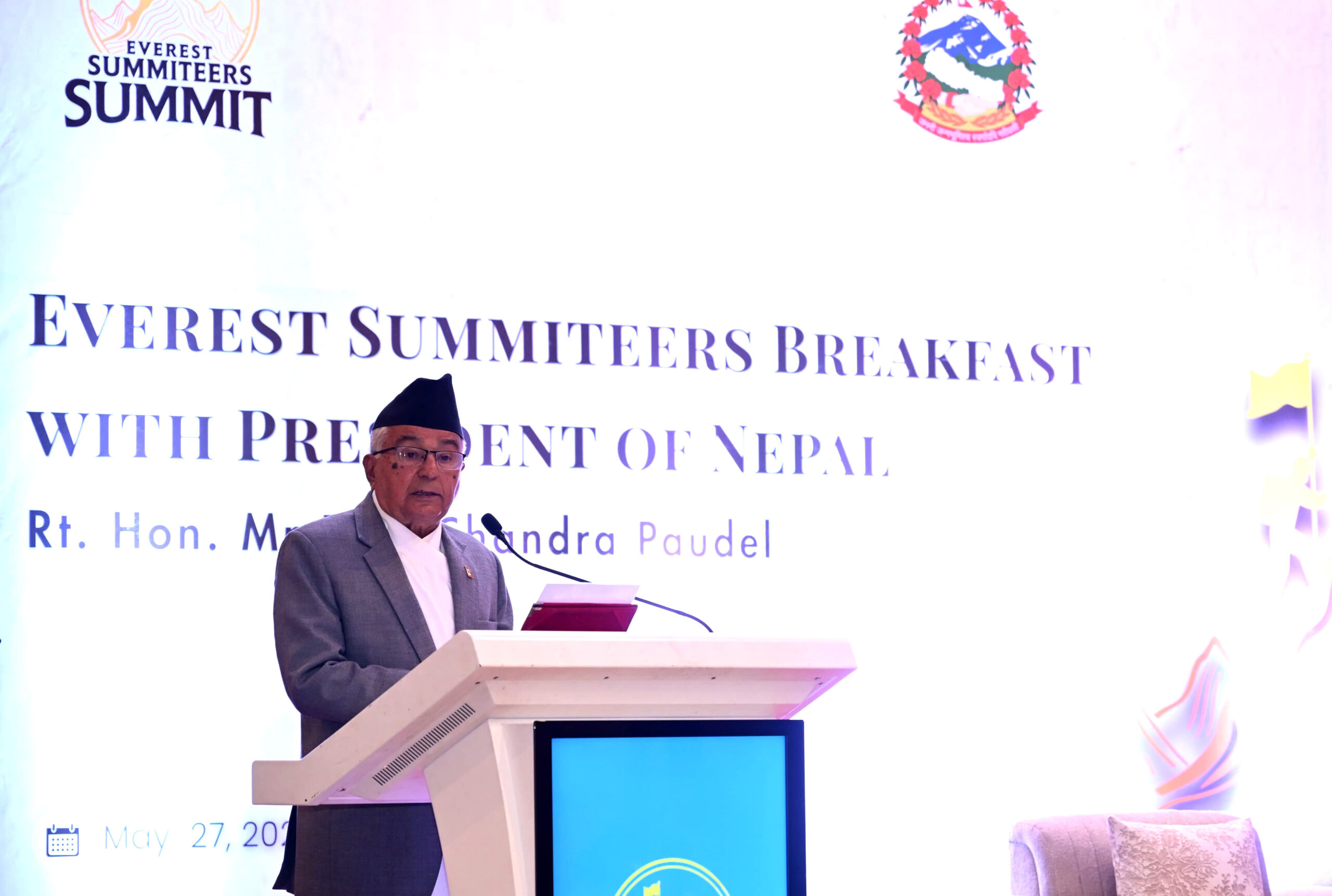 President Paudel urges protection of Mount Everest from climate change threats