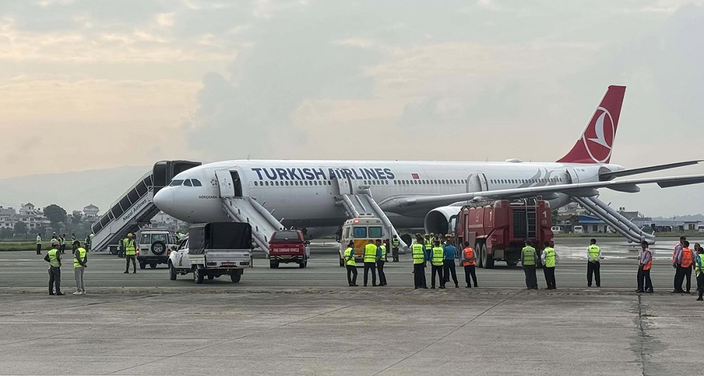 Turkish Airlines aircraft catches fire upon landing at TIA