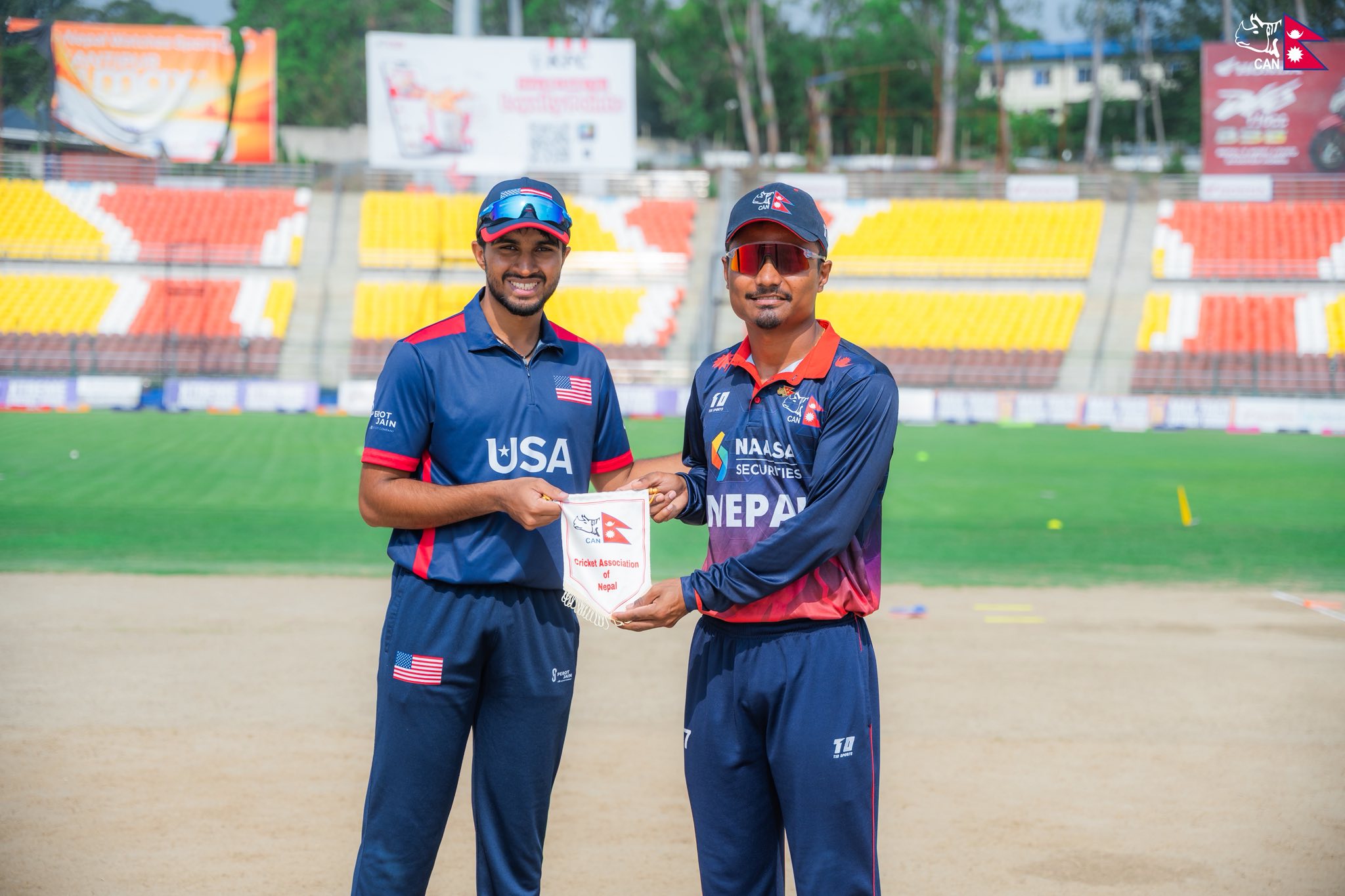 USA win toss, elect to field first against Nepal