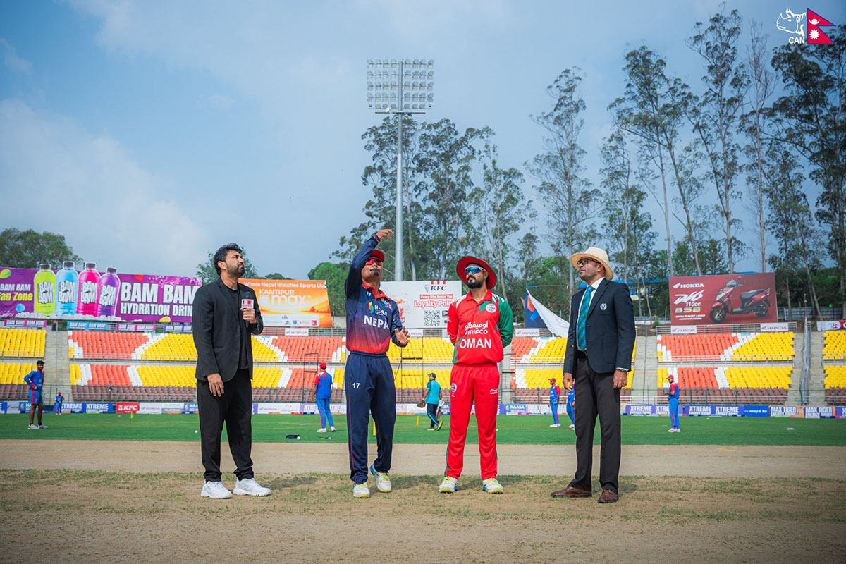 Nepal opts to bat first against Oman