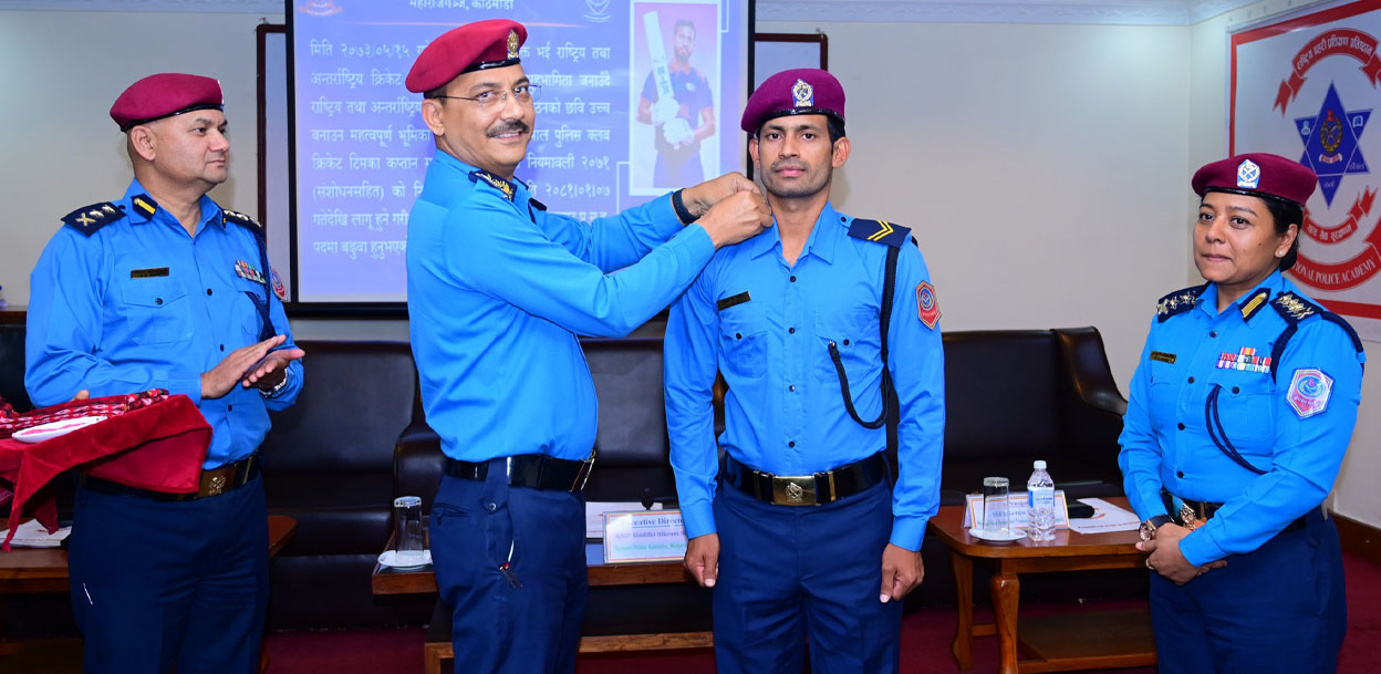 Cricketer Aarif Sheikh promoted to Assistant Head Constable