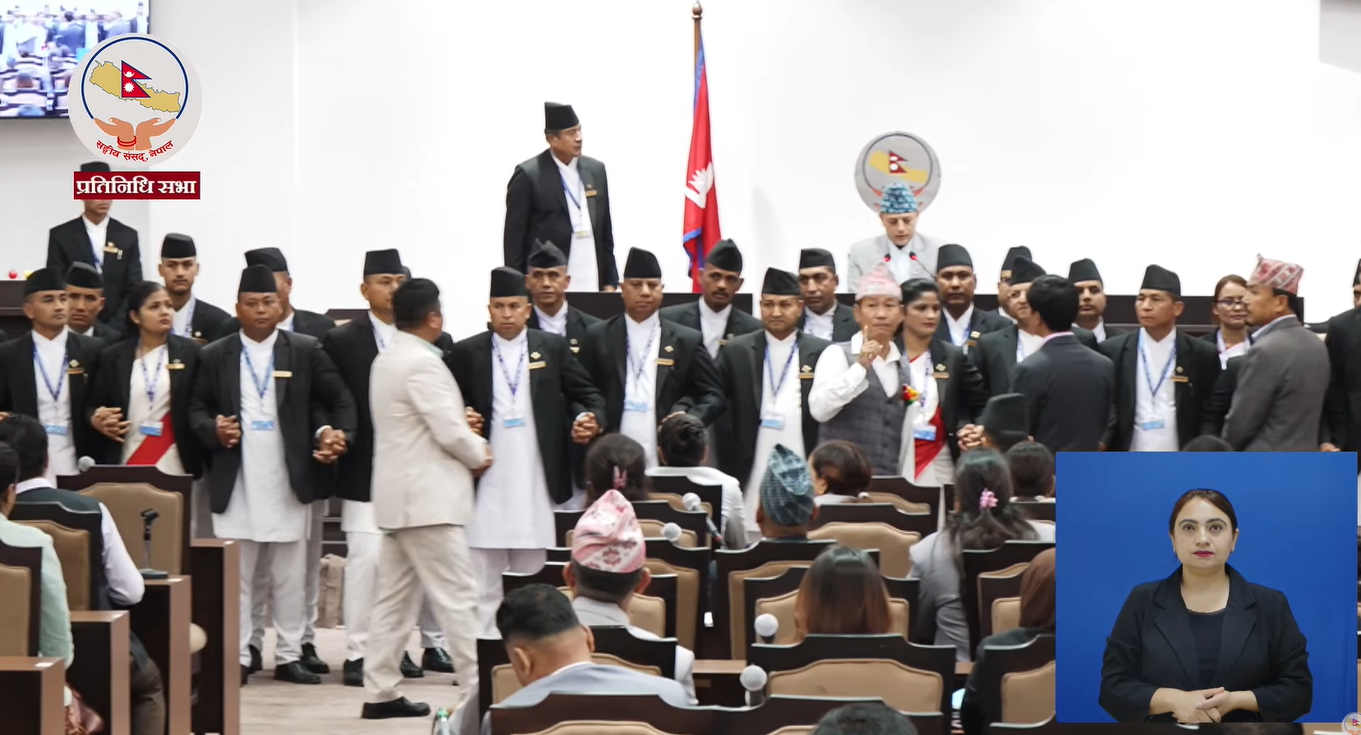 Opposition MPs including Harka continue protest in Parliament