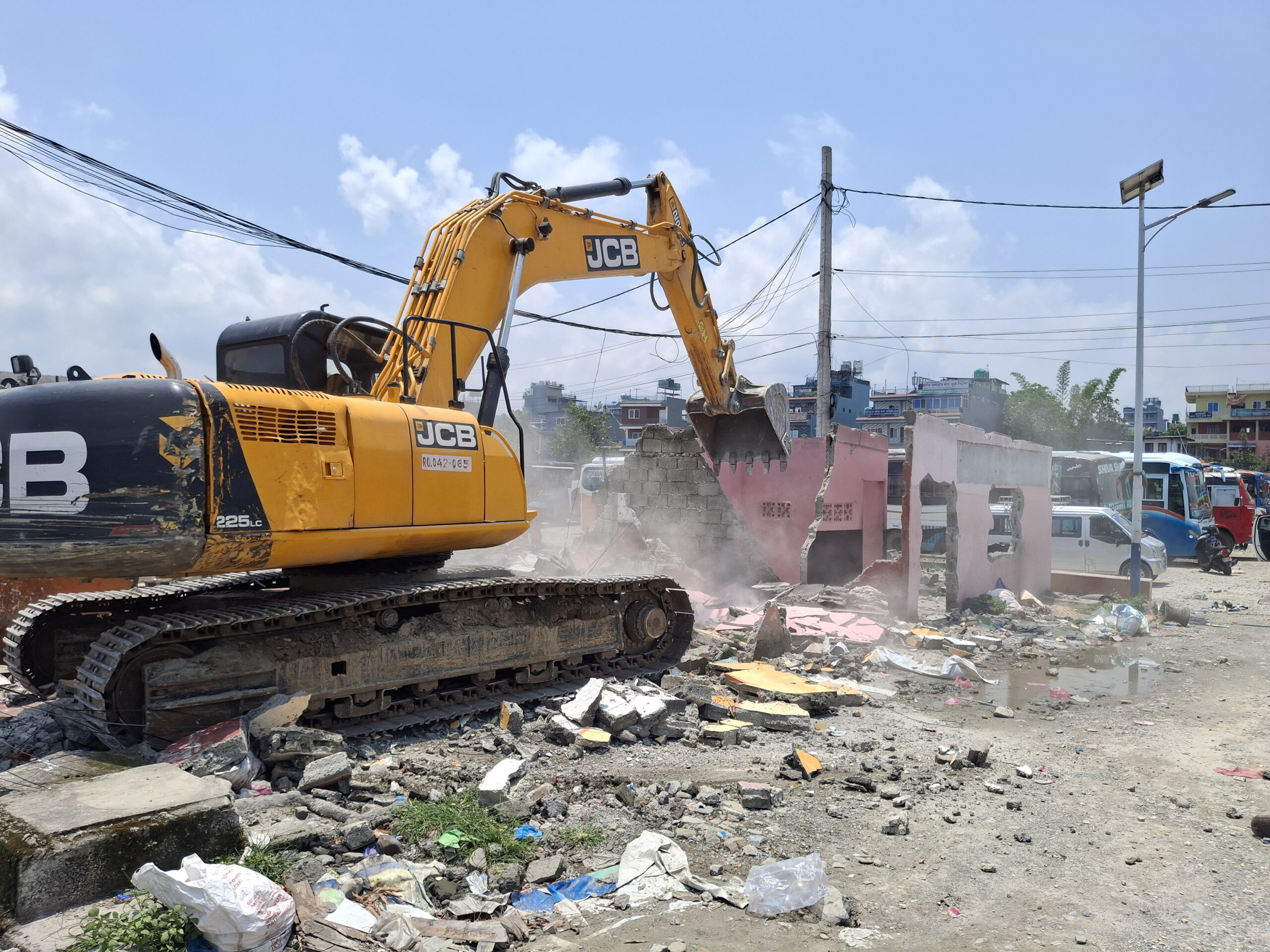 Pokhara moves to clear long-stalled bus park site after 50 years (photos)