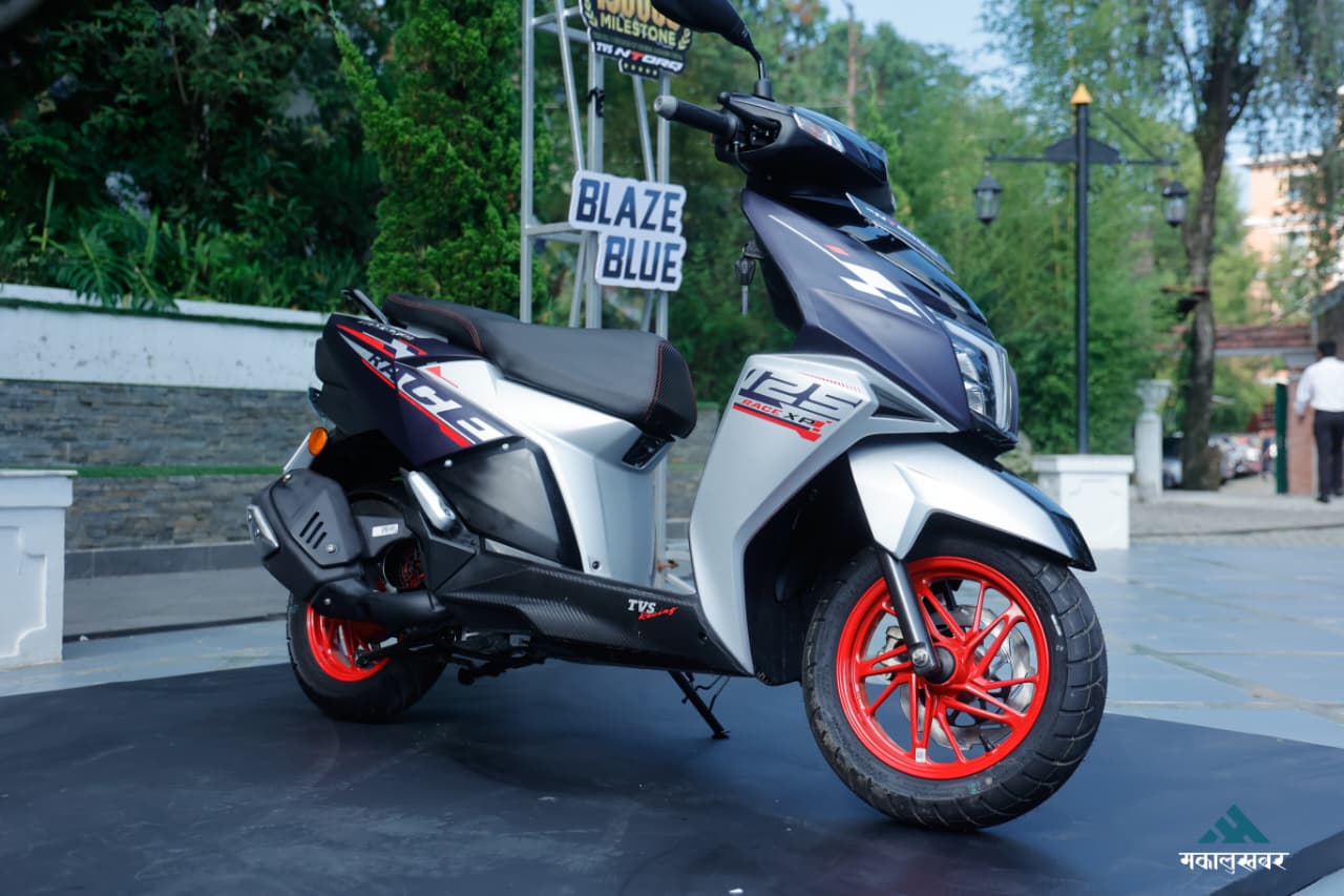 TVS NTorq 125 Race XP ‘Blaze Blue’ Variant Launched in Nepal (photos)