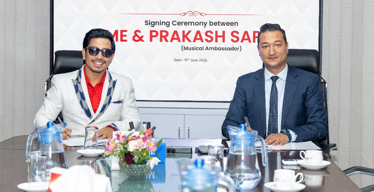Prakash Saput appointed as musical ambassador of IME Limited