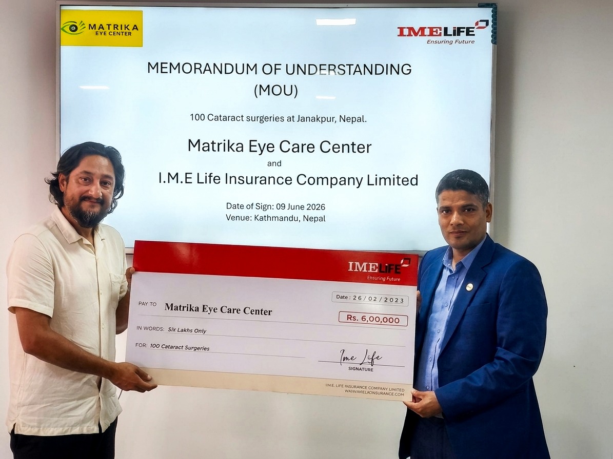 IME Life supports free cataract surgeries for 100 patients in Janakpur