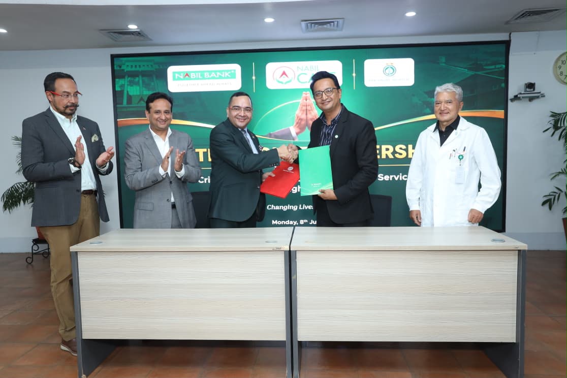 Nabil Bank & Dhulikhel Hospital sign Rs 60 million partnership