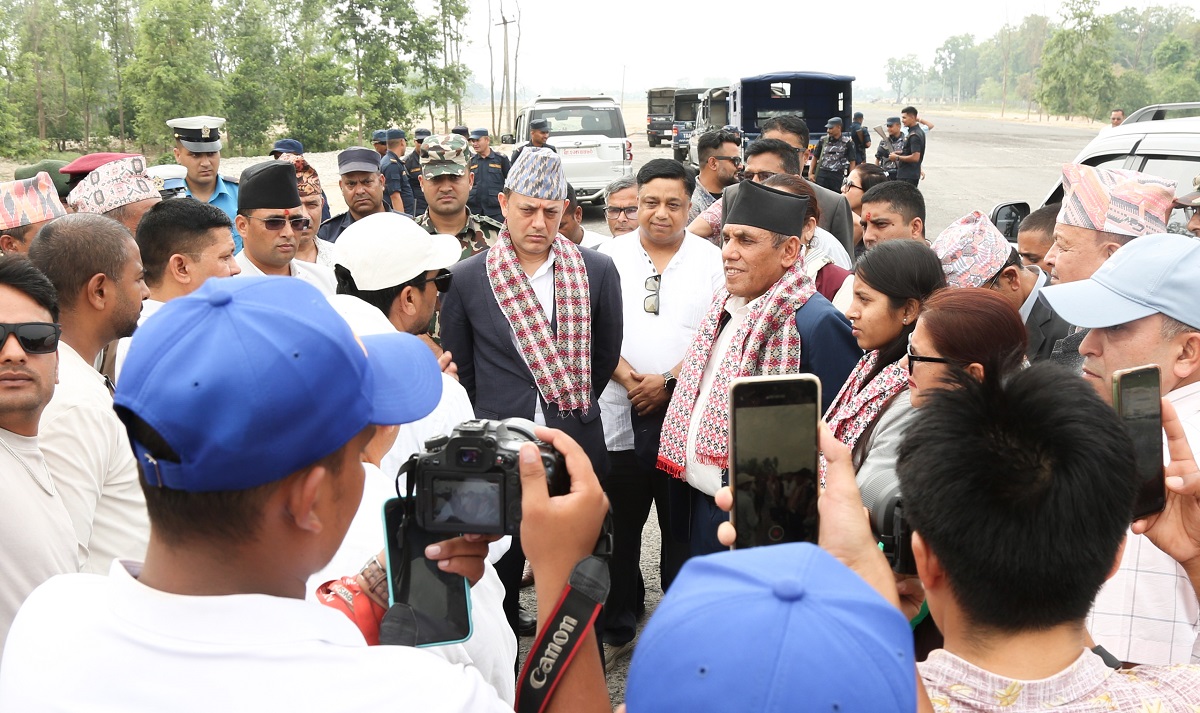 Top leaders visit proposed dry port site in Kanchanpur