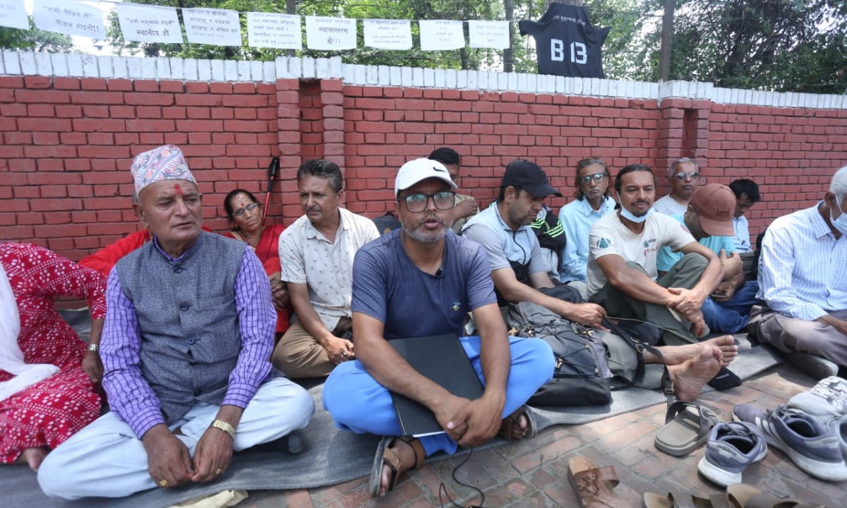 Tilganga residents protest 45 days over demolition dispute (photos)