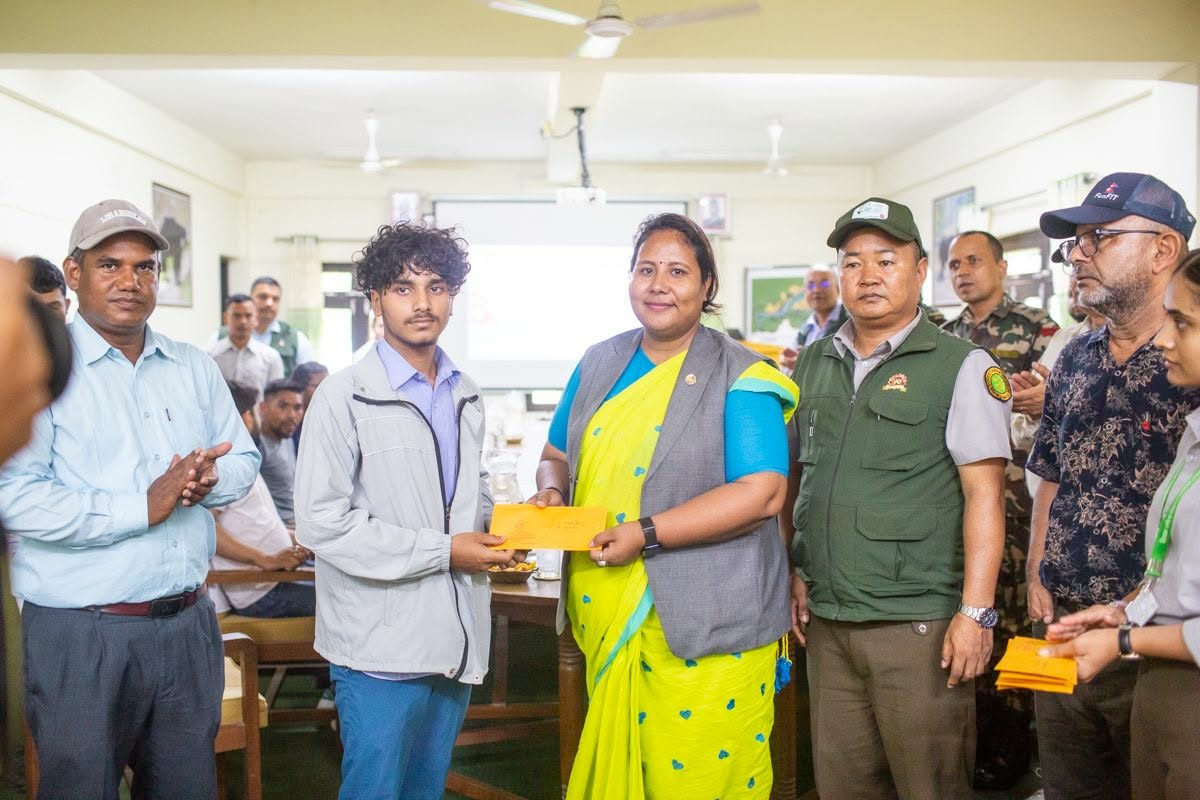 Stipend handed over to students losing parents to human-wildlife conflict