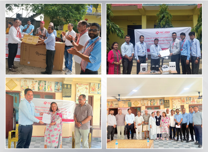 NIC Asia Bank provides CSR support to schools & social welfare center