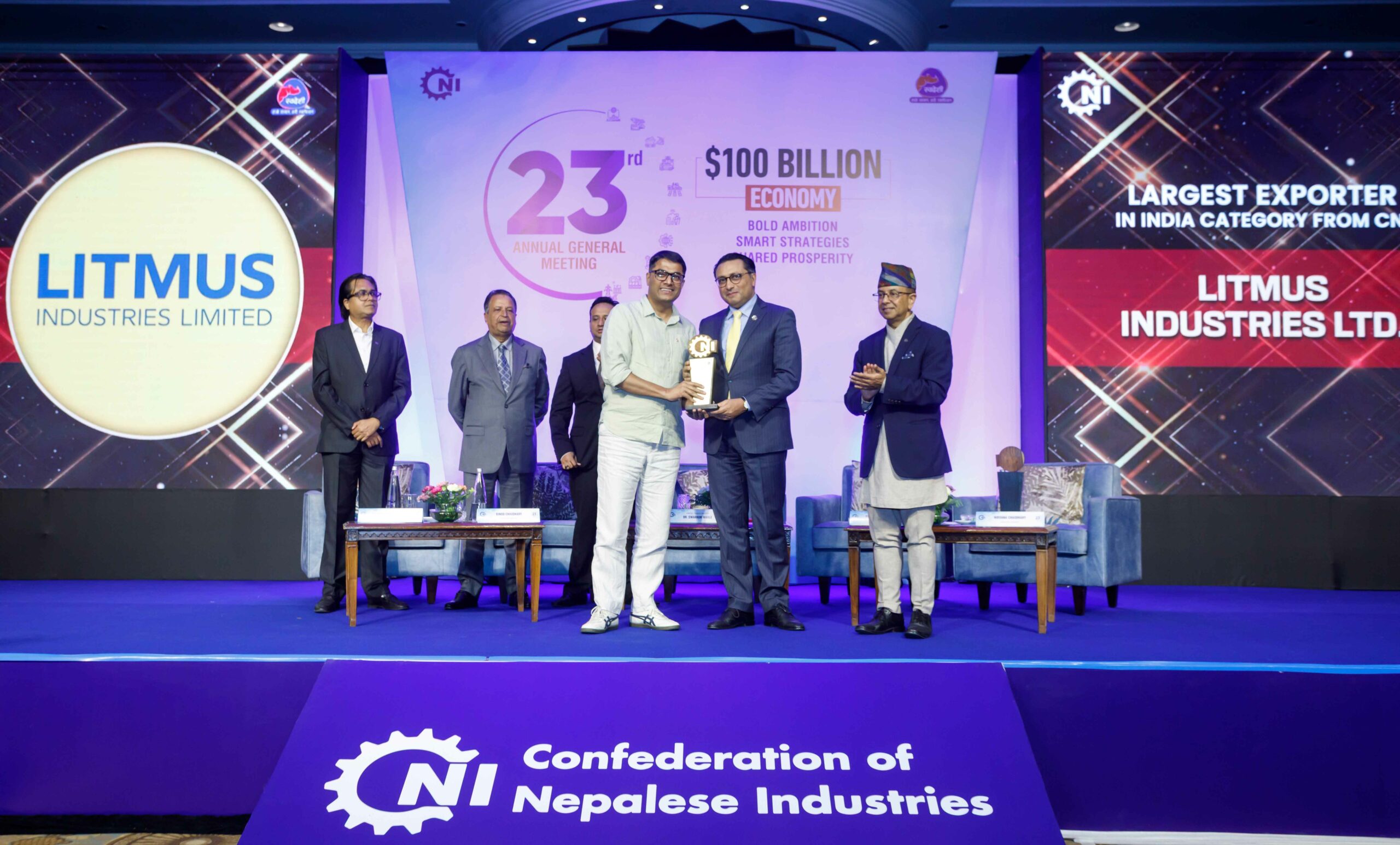 Litmus Industries limited wins ‘Largest Exporter in India Category’ award