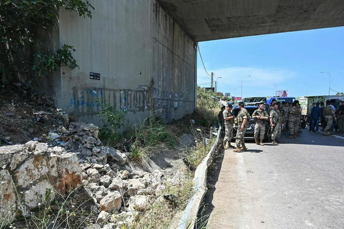 Lebanon says Israel strikes near Beirut and across south