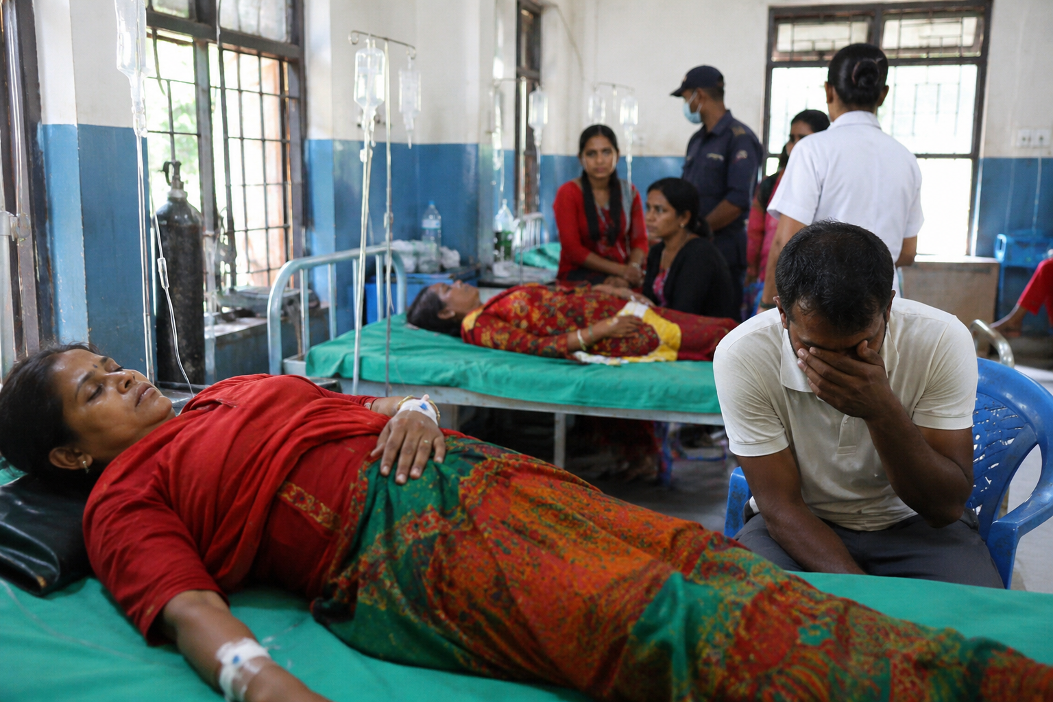 16 fall sick after pork feast