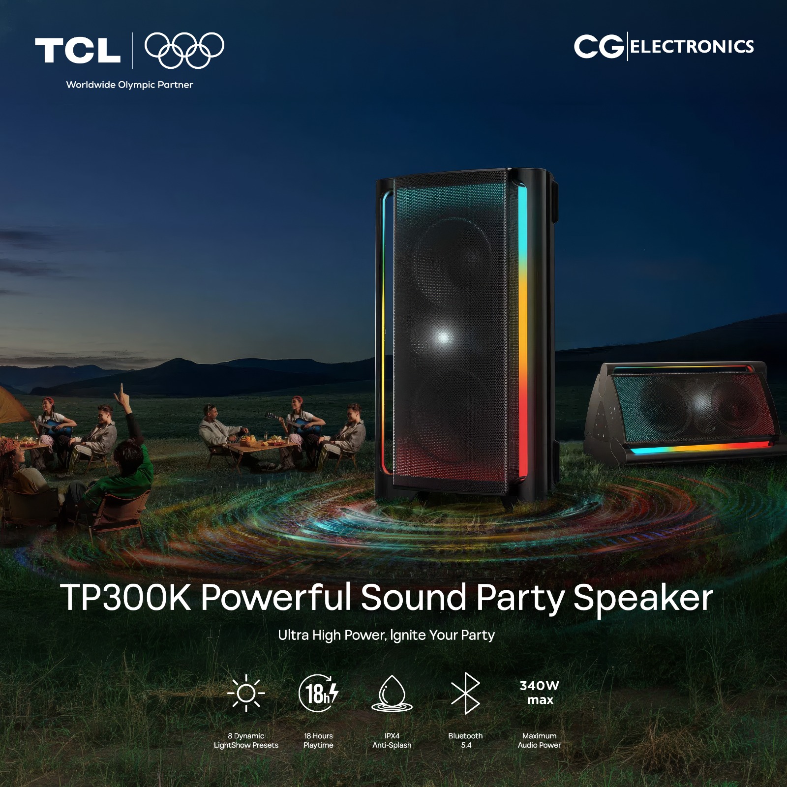 TCL launches TP200K & TP300K party speakers