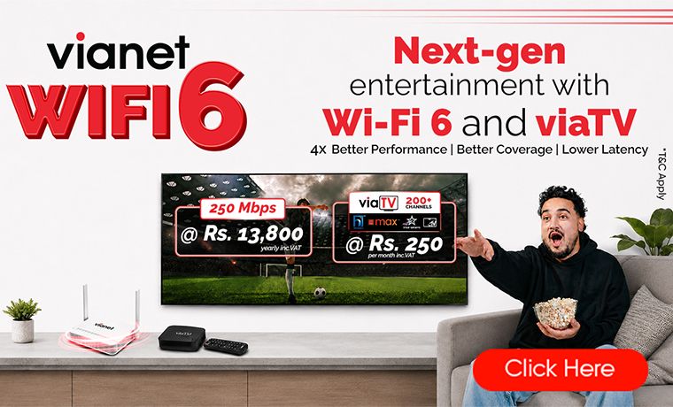 Vianet WiFi 6 internet & ViaTV bring the stadium experience home