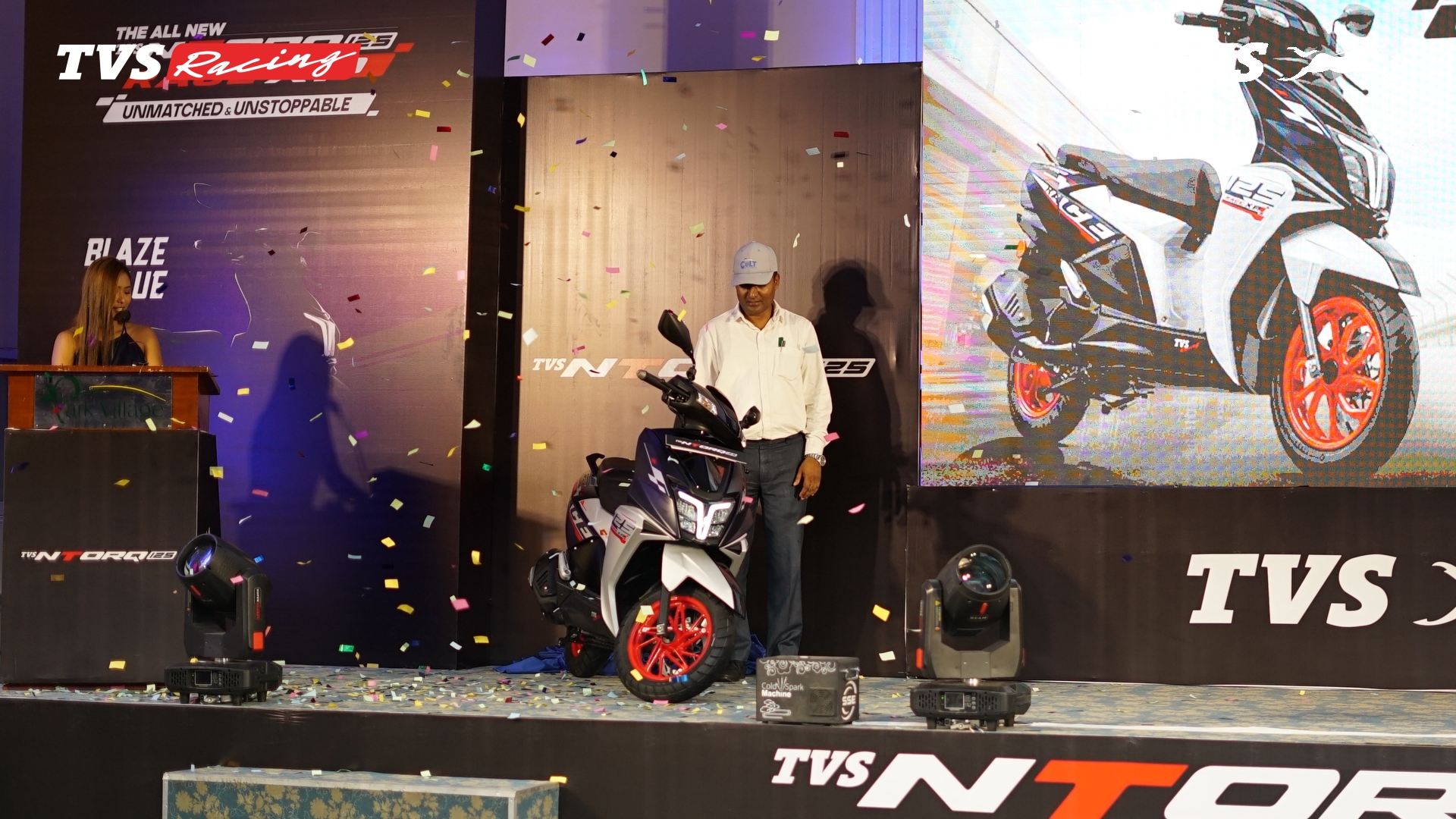 Jagdamba Motors unveils TVS NTORQ 125 Race XP Blaze Blue in Nepal