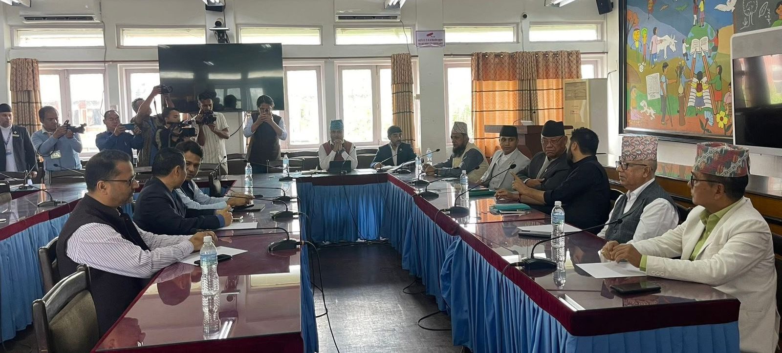 All-party meeting underway at Singha Durbar