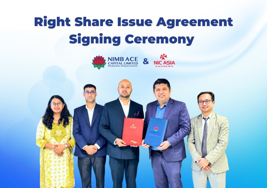 NIC ASIA Bank Limited appoints NIMB ACE Capital Limited as issue & sales manager for rights share issuance